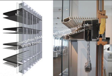 Trung Quốc Hệ thống tường rèm kép da-mặt kính với kính cách nhiệt và kính nhiều lớp nhà cung cấp