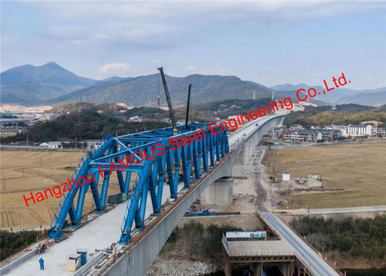 Trung Quốc Hệ thống giàn thép uốn cong Cấu trúc dầm liên tục được làm cứng Cầu đường sắt tốc độ cao nhà cung cấp