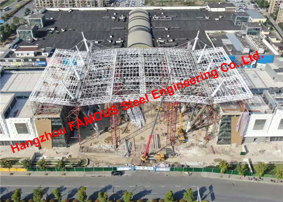 Trung Quốc Mái che giàn ống kết cấu thép thương mại mạ kẽm cho trung tâm mua sắm nhà cung cấp