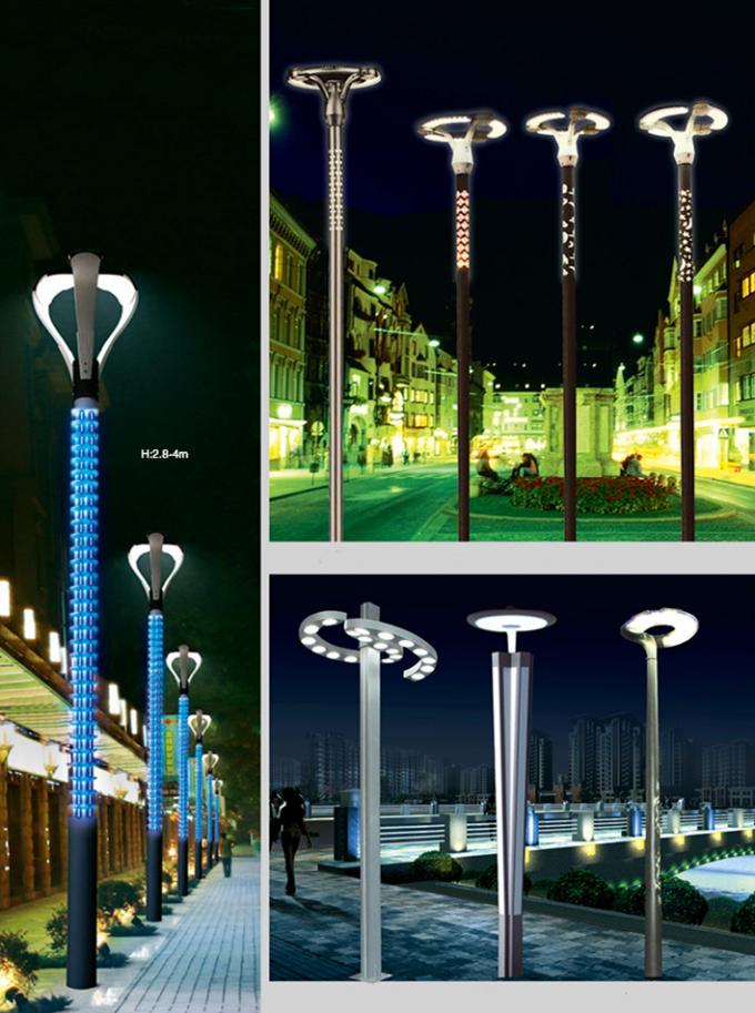 Đèn chiếu sáng đường khu dân cư Cột tròn hình côn bằng thép cực nhẹ 10 Ft 13 Ft 1