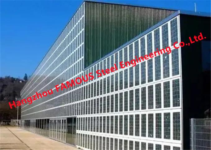 Tòa nhà được cung cấp năng lượng mặt trời Tích hợp bức tường rèm gấp quang điện cho tòa nhà văn phòng 0