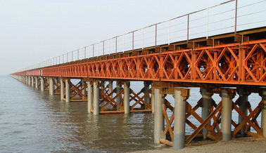 Trung Quốc Trụ cầu OEM / Tuỳ chỉnh Cầu Thép / Thép tiền đúc Prefabricated Bailey Bridge nhà cung cấp