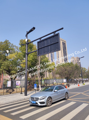 Trung Quốc Cột đèn đường bằng thép mạ kẽm tích hợp với màn hình ánh sáng LED Biển báo đường nhà cung cấp