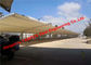 Bãi đậu xe ô tô ngoài trời Mái che nắng Khung thép Mái che dốc đơn Với mái vòm bằng vải PVC nhà cung cấp