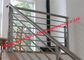 Tròn hoặc hình chữ nhật Ống trên cùng mịn 800MM Cầu thang bằng thép không gỉ Lan can chống ăn mòn nhà cung cấp