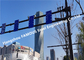 Sử dụng thành phố Khung thép Cột đèn đường và chân đế Bảng hướng dẫn đèn giao thông Biển quảng cáo nhà cung cấp