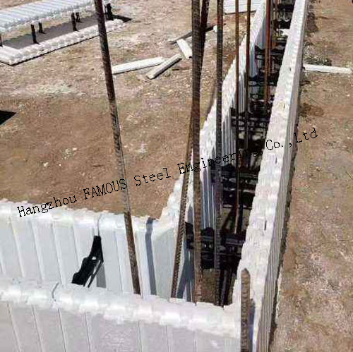 Green House Tự điều chỉnh Lắp ráp điển hình Hình thức bê tông cách nhiệt ICFs Tường Xây dựng 2