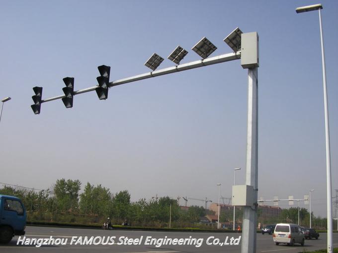Cấu trúc biển báo đường bộ Q345 cho hệ thống giám sát giao thông và camera 3