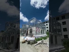 Tiêu chuẩn ánh sáng của Úc Nghiên cứu mạ kẽm Nhà biệt thự bằng thép nhẹ tùy chỉnh Cài đặt dễ dàng